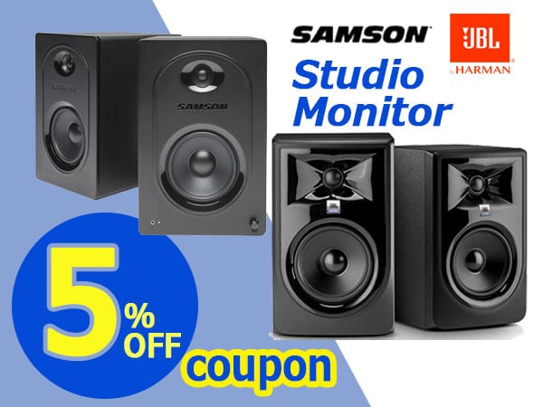 JBL, SAMSON Studio Monitors 5% OFF Coupon!