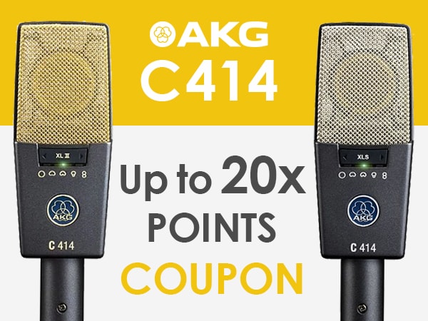 AKG Condenser Microphones Point Up To 20X Coupon!！