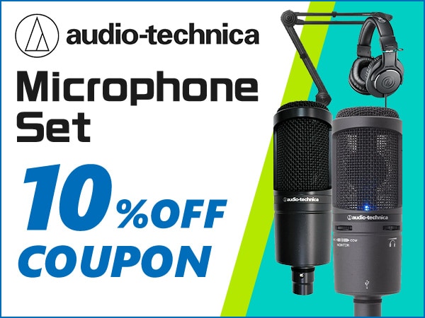 audio technica Mic set10% OFF Coupon!