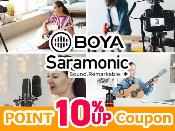 BOYA / Saramonic 10% points up coupon