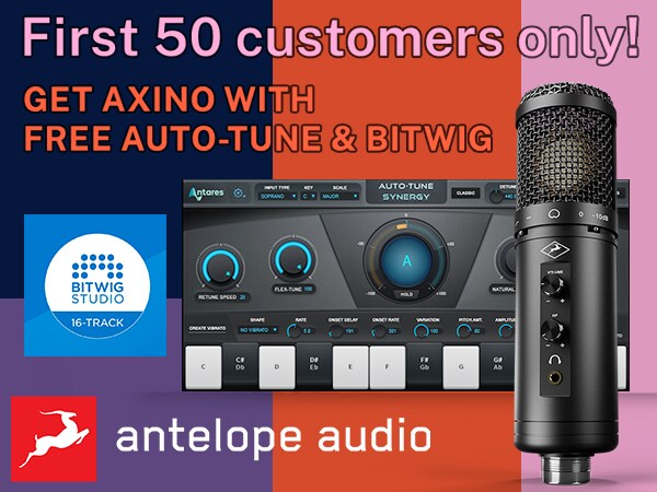 ANTELOPE AUDIO / Axino Synergy Core plug-in & DAW present campaign!