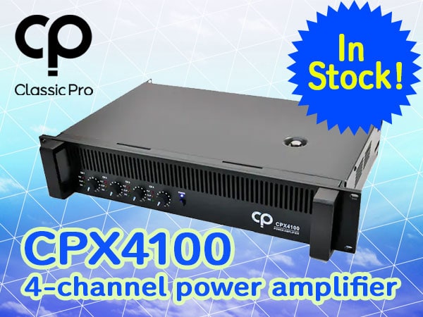 CLASSIC PRO 4-channel power amplifier CPX4100 in stock!