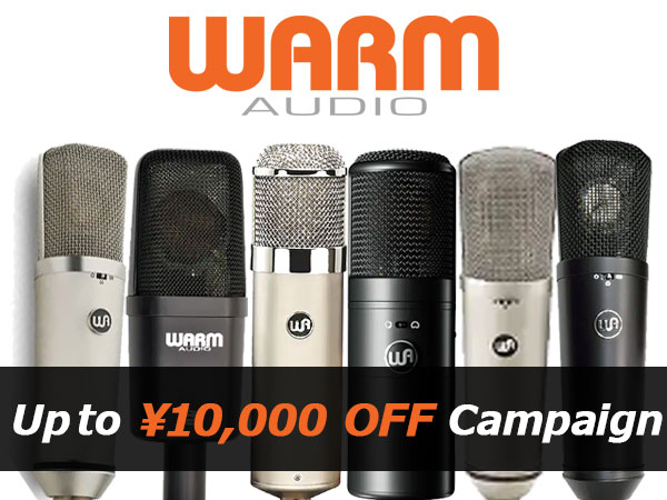 [Limited-time offer] WARM AUDIO Condenser microphone up to 10,000 yen OFF campaign