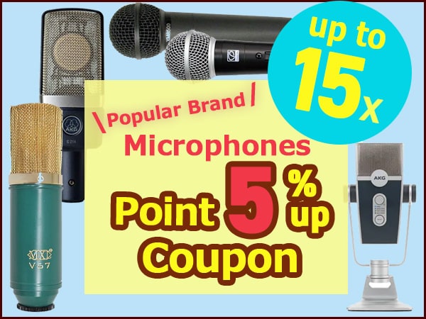 [Limited time offer] Popular brand Microphones up to 15x points!