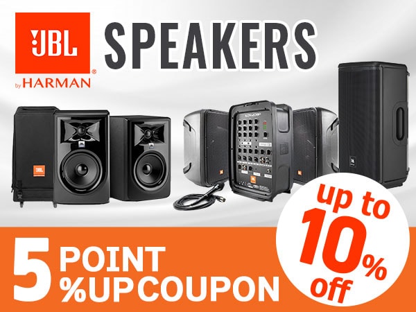 Up to 10% back! JBL Speakers 5% Point UP Coupon!