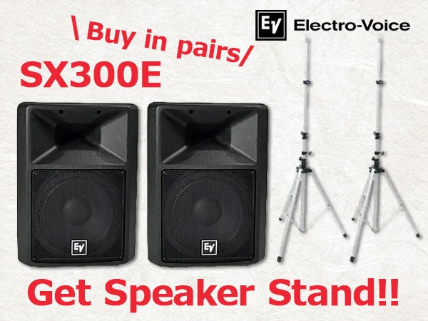[Limited Quantity] Purchase Electro-Voice SX300E and receive a speaker stand!