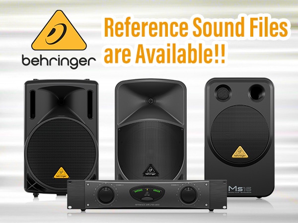 BEHRINGER reference sound files are available!