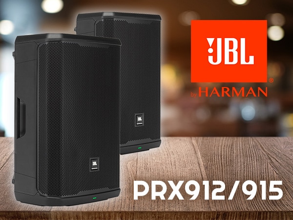 JBL's latest powered speakers, PRX912 and PRX915, are in stock!