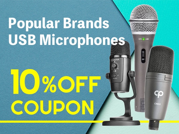 定番ブランドUSBマイク10％OFFクーポン！