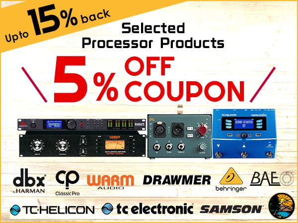 Save up to 15%! Get a 5% discount coupon for recommended processor products.