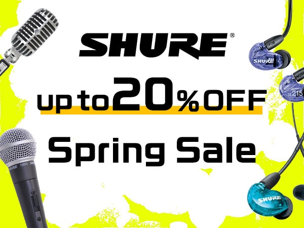 Please take advantage of our limited-time customer appreciation sale with up to 20% off on SHURE products during our Spring Campaign