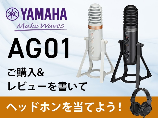 「AG01」のレビューを書いてヘッドホンを当てよう！