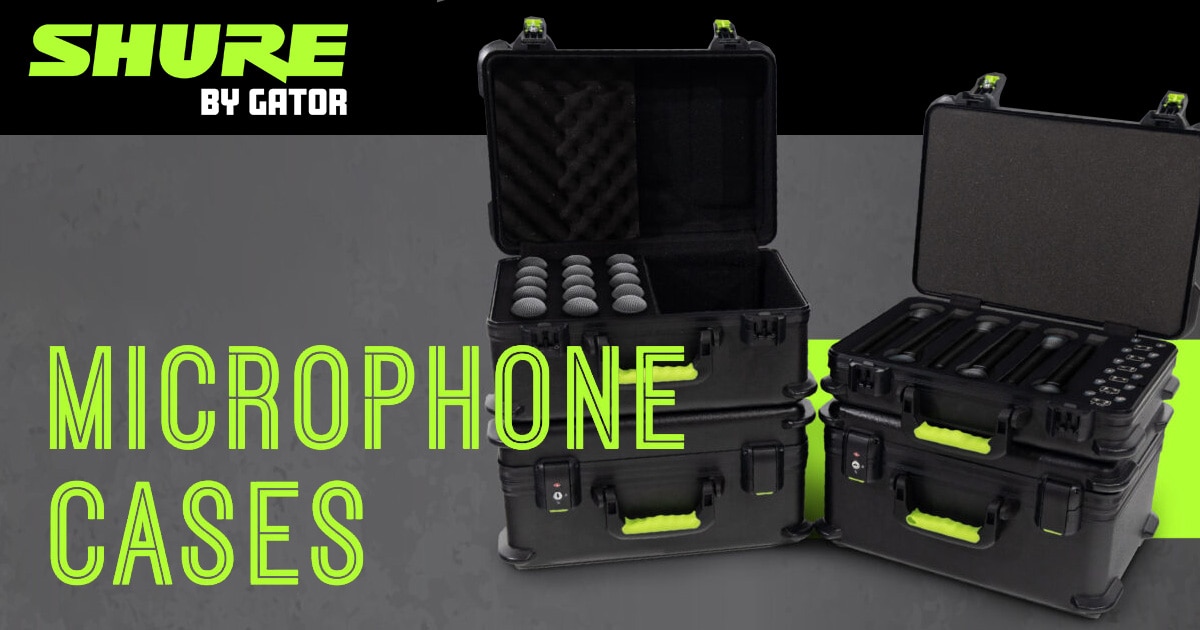 GATOR新商品「SHURE BY GATOR」シリーズマイク用ハードケース 取扱開始