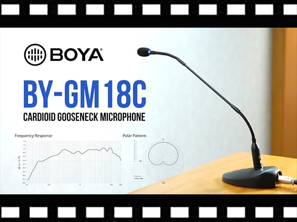 [Video is now available] BOYA gooseneck microphone BY-GM18C!