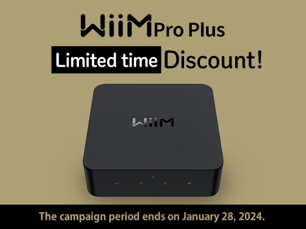Compact audio streamer WiiM Pro Plus from WiiM at a reduced price for a limited campaign period!