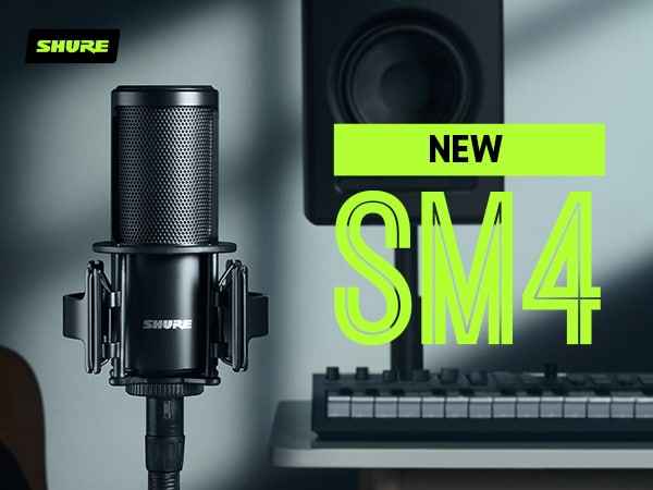 New Release: SHURE "SM4" Microphone for Home Recording!