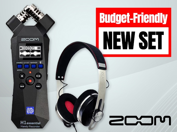 New Budget-Friendly Set! ZOOM Recorder "H1essential" Now Available!
