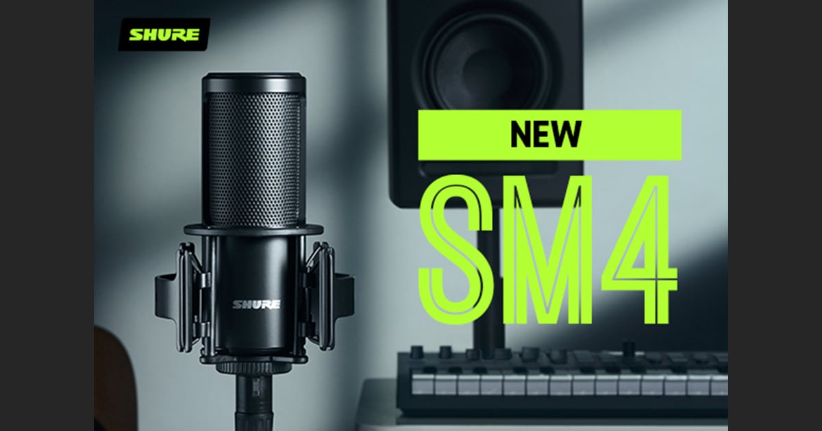 SHUREホームレコーディング用マイクロホン「SM4」新登場！｜サウンドハウス