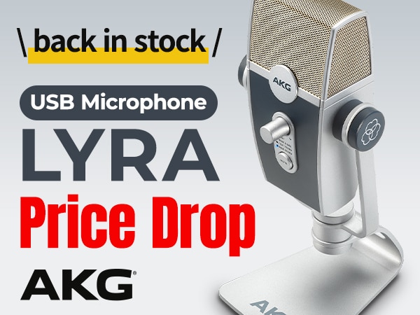 [Major Price Drop] AKG’s popular USB mic "LYRA" is finally back in stock!