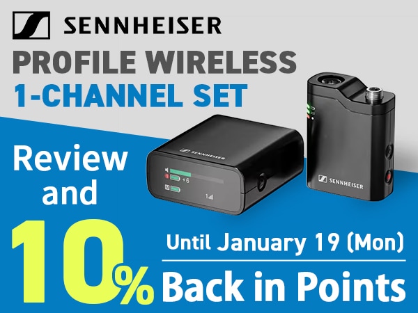 Post a Review of the SENNHEISER “PROFILE WIRELESS 1-CHANNEL SET” and Earn 10% Back in S Points!