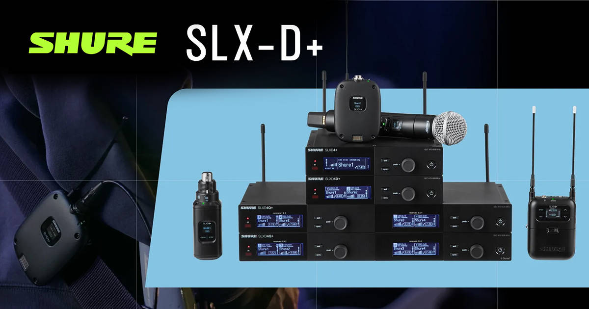 新商品情報】SHURE 新世代デジタルワイヤレス「SLX-D+」を発表