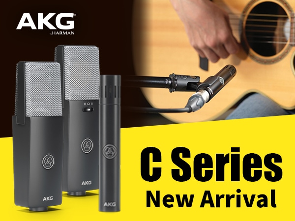 [New Arrival] AKG Introduces Three New “C Series” Microphones!