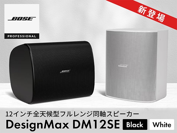 BOSEから、12インチ全天候型フルレンジ同軸スピーカー「DesignMax DM12SE」登場！