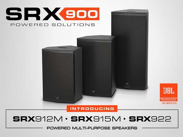 JBL最新パワードPAスピーカー「SRX912M、SRX915M、SRX922」登場！