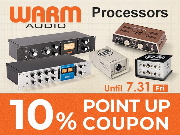 [Up to 15% Back] WARM AUDIO Processors 10% Point Bonus Coupon!
