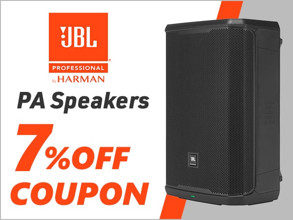 【期間限定】JBL PAスピーカー 7%OFFクーポン