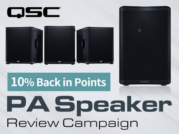 【Earn 10% Back in Points】QSC PA Speaker Review Campaign!