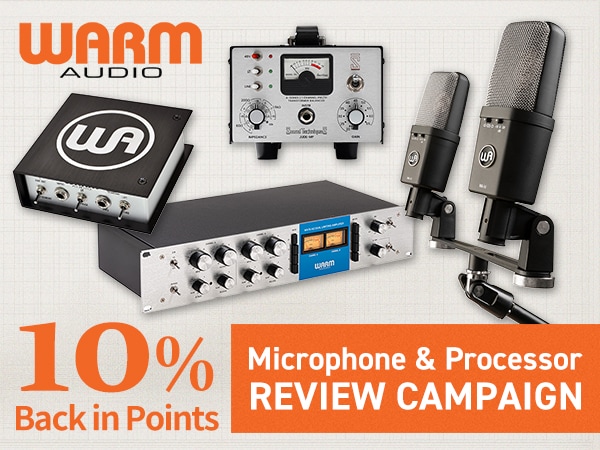 【Earn 10% Back in Points】WARM AUDIO Microphone & Processor Review Campaign!
