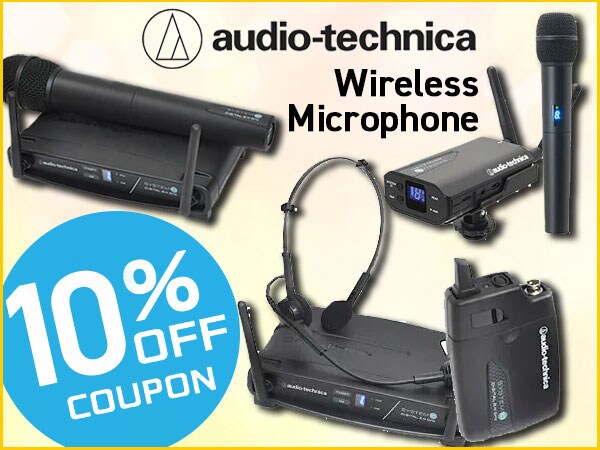 audio technica wireless microphone 10% off coupon