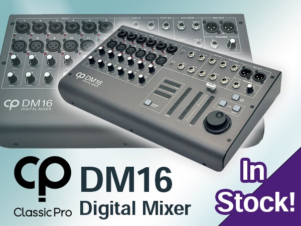 CLASSIC PRO Digital Mixer DM16 in stock!