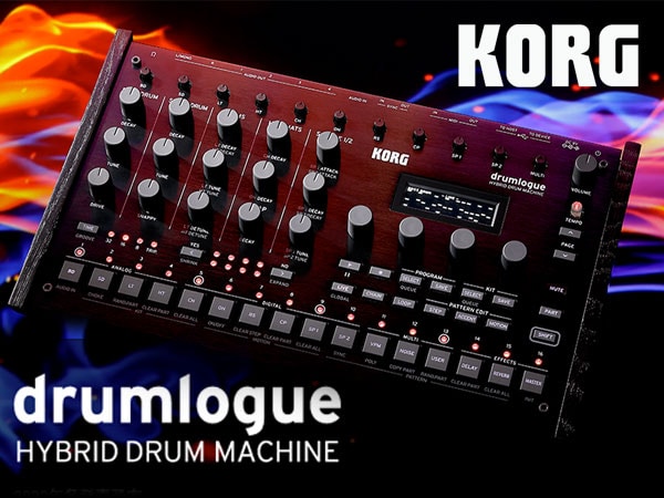KORG releases a new hybrid drum machine,  drumlogue !