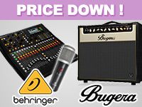 BEHRINGER / BUGERA製品プライスダウン！