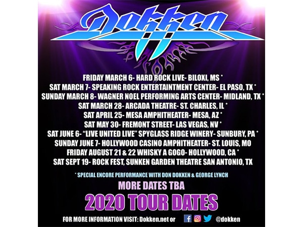 DOKKEN announces a joint tour with George Lynch!
