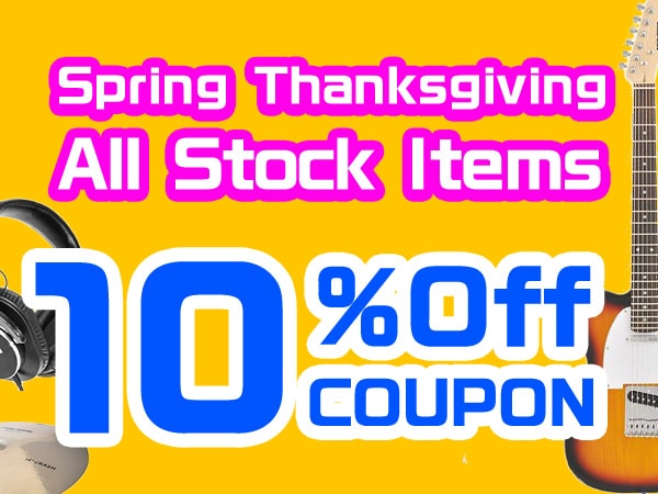 10% off all items in stock! Great Spring Appreciation coupon! 