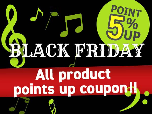 [Black Friday] 5% up coupon for all product points!