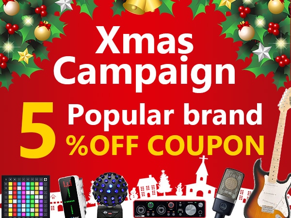 [Xmas Campaign] Popular brand 5% OFF coupon!