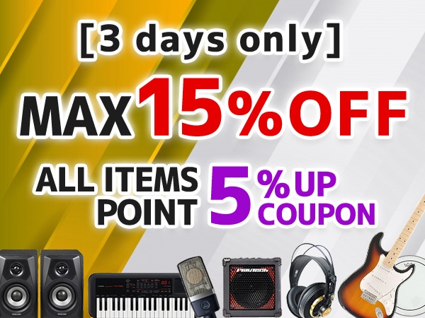 [3 days only] 5% up coupon for all items!