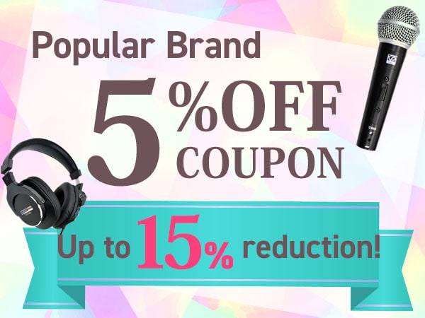 Up to 15% reduction! Popular brand 5% OFF coupon!