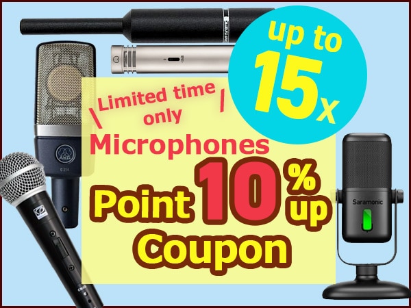 [Limited time only] Up to 15x points with microphone purchase!
