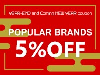 [Up to 15% reduction]  YEAR-END and Coming NEW YEAR coupon 5% off popular brands!