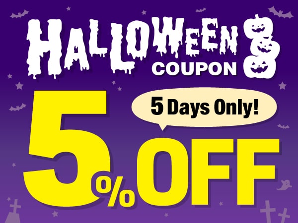[5 days only] 5% off Halloween coupon!