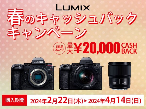 LUMIX春のキャッシュバックキャンペーン開催中!!