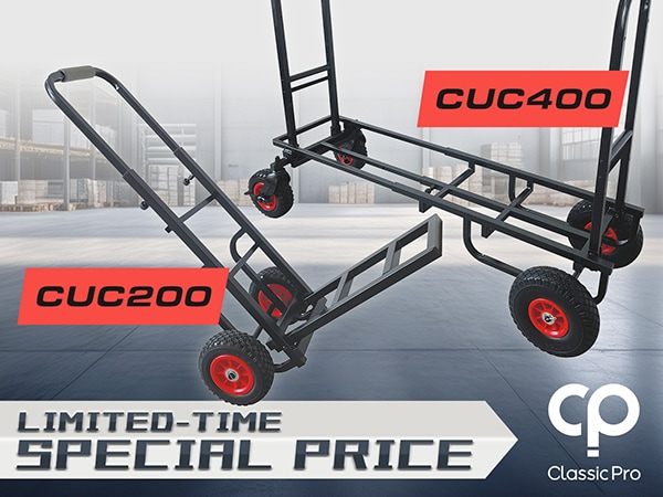 Carry Carts “CUC200” and “CUC400” on sale at special limited-time prices!