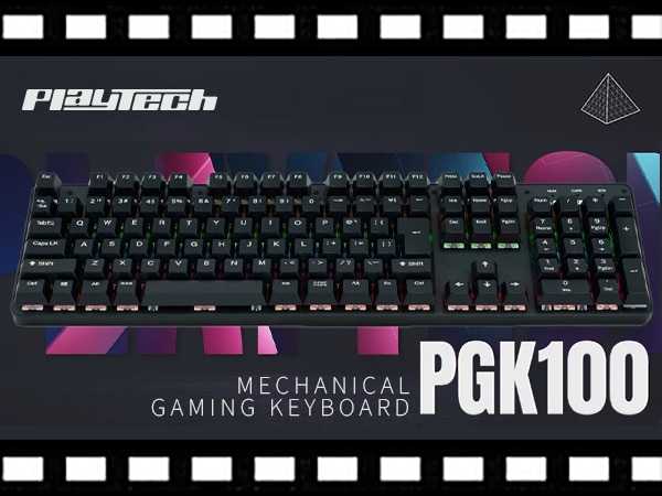 PLAYTECHゲーミングキーボード「PGK100」 動画公開！