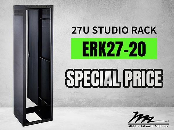 MIDDLE ATLANTIC 27U Studio Rack “ERK27-20” Limited-Time Special Offer!