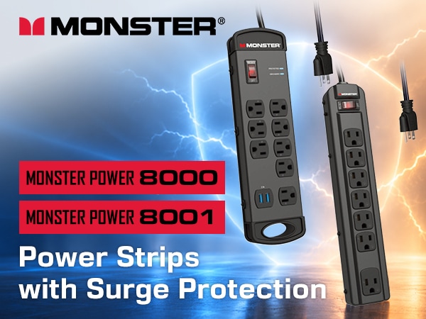 MONSTER Releases Two New Power Strips with Surge Protection!